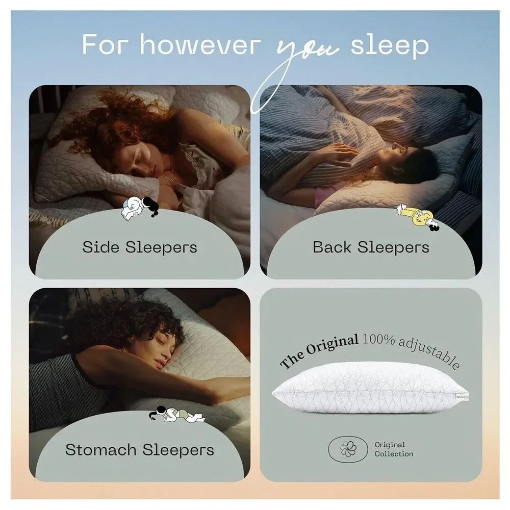 NEW Coop Home Goods Original Loft Pillow Queen Size Bed Pillows for Sleeping_3